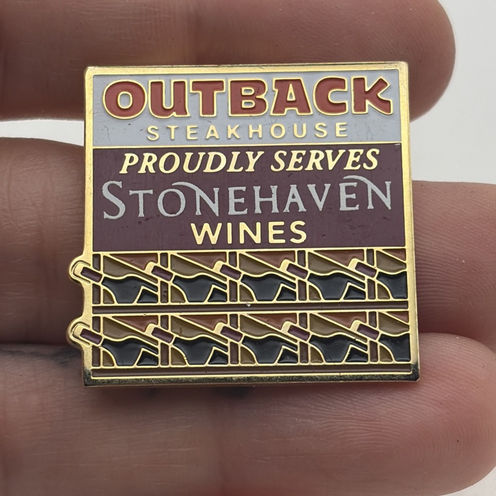 Outback Steakhouse Proudly Serves Stonehaven Wines Lapel Hat Pin